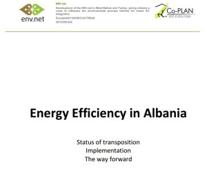 energy efficiency albania